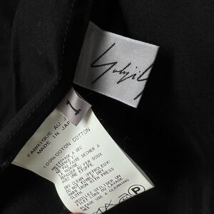 Yohji Yamamoto Black Button Down